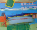 zomerlandschap, 2005, afm. 40x50